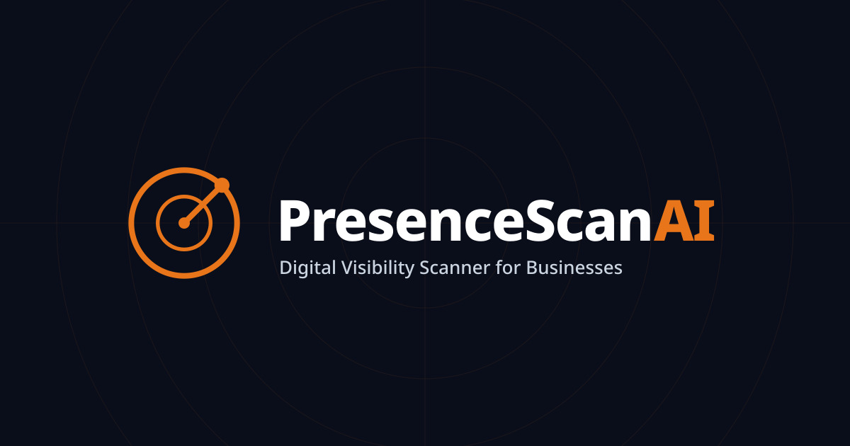 PresenceScan AI — Free Online Visibility Scanner for Businesses